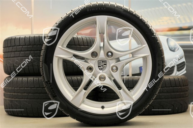 18" Komplet kół zimowych Cayman S II, przednie felgi 8J x 18 ET57 + tylne 9J x 18 ET43 + opony 235/40 ZR18 + 255/40 ZR18