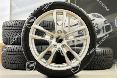 19" Winterräder Satz Boxster S, 8J x 19 ET57 + 9,5J x 19 ET45, Continental WinterContact Winterreifen 235/40 R19 + 265/40 R19, DOT 2012, ohne RDK-Sensoren