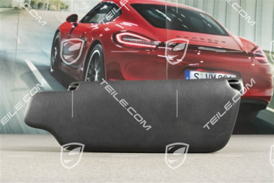 Osłona przeciwsłoneczna, Targa, skóropodobna, czarna, R