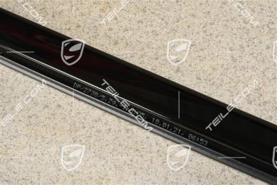 Rear door moulding trim in High gloss black, R