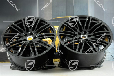 21-inch Turbo III alloy wheels set, 9J x 21 ET26 + 10J x 21 ET19, black high gloss