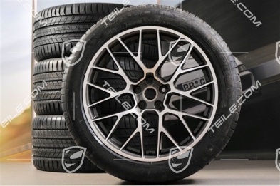 20" "RS Spyder Design" Sommerräder Satz, Felgen 9J x 20 ET26 + 10J x 20 ET19 + NEUE Michelin Sommerreifen 265/45 R 20 + 295/40 R 20, mit RDK-Sensoren