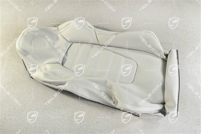 Front seat, Backrest cover, sport seat, Leather, chalk, L