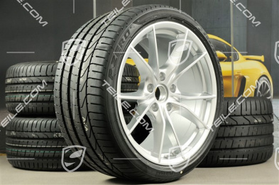 20" Sommerräder Satz Carrera S IV, Felgen 8,5J x 20 ET49 + 11,5J x 20 ET56 + Sommerreifen 245/35 ZR20 + 305/30 ZR20, mit RDK-Sensoren