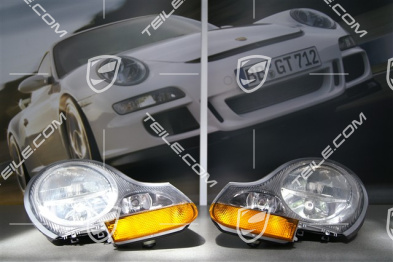 Headlight, yellow, L