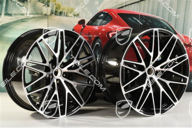 21" komplet felg RS Spyder Design II , 9,5J x 21 ET27 + 10J x 21 ET19, czarny wysoki połysk