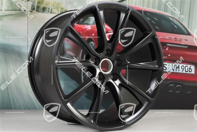 22" Komplet felg BBS, 10J x 22 ET48 + 11,5J x 22 ET61, czarny satynowy mat