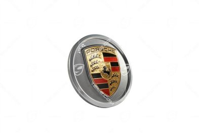 Radzierdeckel, Wappen farbig, Platinsilber / silber
