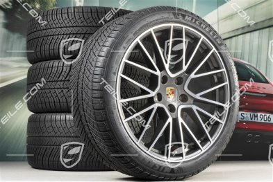 21" Cayenne COUPÉ RS Spyder Winterräder Satz, Felgen 9,5J x 21 ET46 + 11,0J x 21 ET49 + Michelin Pilot Alpin 5 275/40 R21 + 305/35 R21, mit RDK-Sensoren