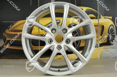 19" Felga Panamera S, 9J x 19 ET64, brylantowy srebrny