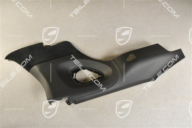 Seitenwandverkleidung, Leder, schwarz/grau, coupe, L
