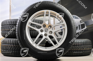 18-inch "Macan S" Winter wheel set, rims 8J x 18 ET21 + 9J x 18 ET21 + NEW Pirelli winter tyres 235/60 ZR 18 + 255/55 ZR 18, with TPMS