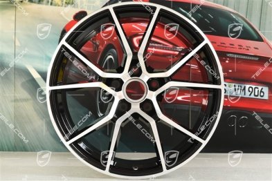 20" felga Cayenne S, 10,5J x 20 ET64, czarny wysoki połysk