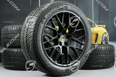 20-inch winter wheels set RS SPYDER, rims 9J x 20 ET26 + 10J x 20 ET19 + Michelin Latitude Alpin 2 winter tyres 265/45 R20 + 295/40 R20, satin black, with TPMS