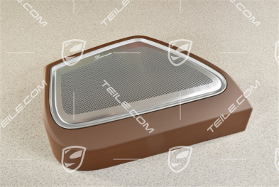 Kratka osłaniająca głośnik w tapicerce drzwi, pakiet ambiente, Truffle Brown, R