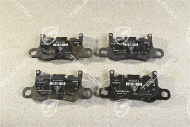 Brake pad set, Turbo/Turbo S, rear axle, set, L+R