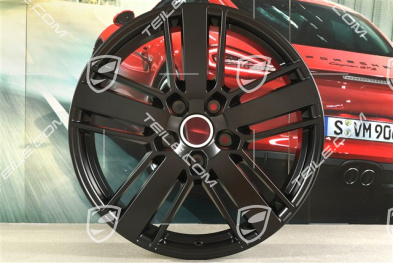 20" Felge Panamera Design 2, 9,5J x 20 ET71, schwarz seidenmatt