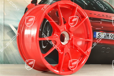 19-inch GT3RS / GT2RS wheel rim, central lock, 9J x 19 ET47, Guards Red