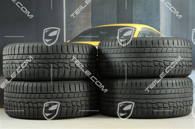 18" Komplet kół zimowych Panamera, 8J x 18 ET 59 + 9J x 18 ET 53 + NOWE opony zimowe Nokian 245/50 R18 + 275/45 R18, z czujnikami ciśnienia