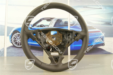 Steering wheel. multifunction, heated, leather black