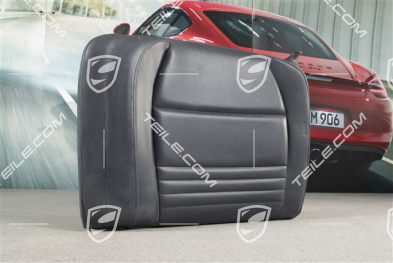 Back seat backrest, Rear, Leatherette, Metropole blue, Coupe, L