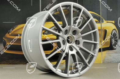 20-inch Panamera Sport wheel set, 9,5J x 20 ET65 + 11,5 J x 20 ET63, GT Silver Metallic