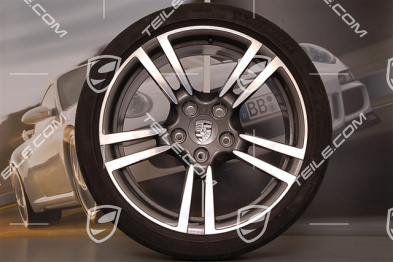 19-inch Turbo II summer wheel set, wheels 8Jx19 ET57+11J x 19 ET 51 + summer tyres 235/35 ZR 19+305/30 ZR 19, without TPMS