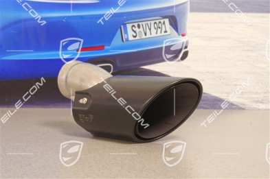 Endrohr auspuffanlage, schwarz, außen, GTS, R