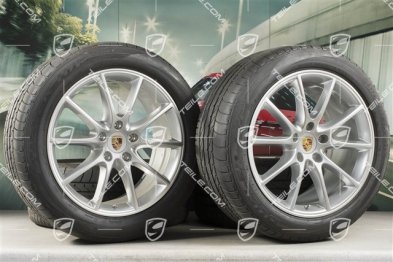 20-inch Cayenne Coupé Design summer wheel set, rims 9J x 20 ET50 + 10,5J x 20 ET55 + NEW Bridgestone Dueler H/P Sport summer tyres 275/45 R20 + 305/40 R20, with TPMS
