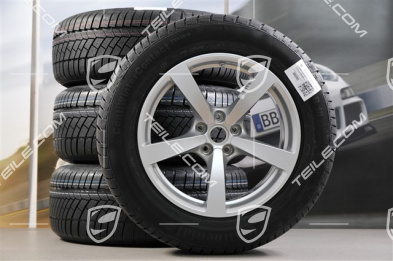 18-inch "Macan" Winter wheel set, rims 8J x 18 ET21 + 9J x 18 ET21 + Continental winter tyres 235/60 ZR 18 + 255/55 ZR 18, with TPMS