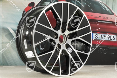 20-inch wheel rim Taycan Turbo Aero, 9J x 20 ET54, black high gloss + glossy Surface