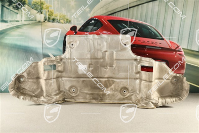Heat protection / Heat shield rear boot floor