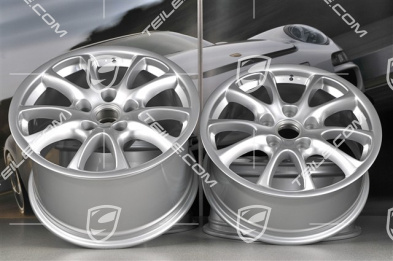 18" komplet felg GT3 model 2004, felgi 8J x 18 ET50 + 11J x 18 ET45, do Turbo / 4S