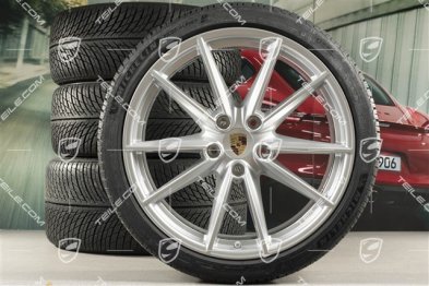 20"+21" koła zimowe Carrera S, komplet, felgi 8,5J x 20 ET53 + 11J x 21 ET66 + opony zimowe Michelin 245/35 R20 + 295/30 R21, z czujnikami ciśnienia