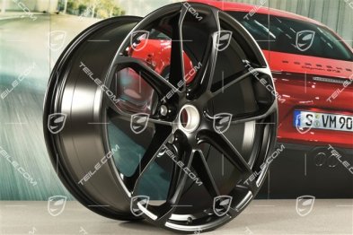 22" felgi GT, komplet, 10,5J x 22 ET49 + 11,5J x 22 ET52, czarny satynowy półmat