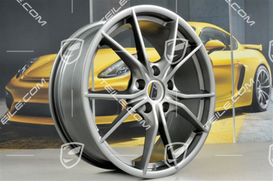 20" Komplet felg Carrera S IV, 8J x 20 ET57 + 10J x 20 ET45, Platinum satynowy mat