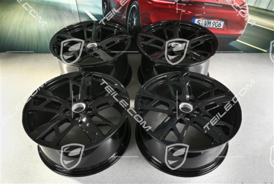 21" Komplet felg Cross Turismo Design, 9,5J x 21 ET60 + 11,5J x 21 ET66, czarny wysoki połysk