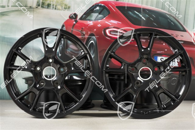 17" Felgensatz Boxster II, 6,5J x 17 ET55 + 8J x 17 ET40, schwarz hochglanz