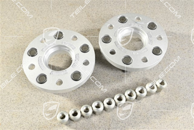 Wheel spacer set 17 mm, incl. wheel nuts