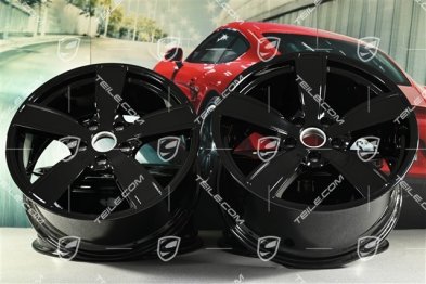 20-inch wheel rim set Carrera Sport, 8,5J x 20 ET57 + 10,5J x 20 ET51, black high gloss
