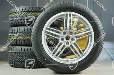 19" "Macan Design" koła zimowe komplet, felgi 8J x 19 ET21 + 9J x 19 ET21 + opony zimowe Dunlop 235/55 R 19 + 255/50 R 19, z czujnikami ciśnienia RDK