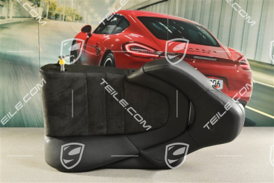 Backrest, leather/alcantara, GTS, black, R