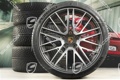 20"+21" koła zimowe Turbo V, komplet, felgi 8,5J x 20 ET40 + 11J x 21 ET66 + opony zimowe Michelin 245/35 R20 + 305/30 R21