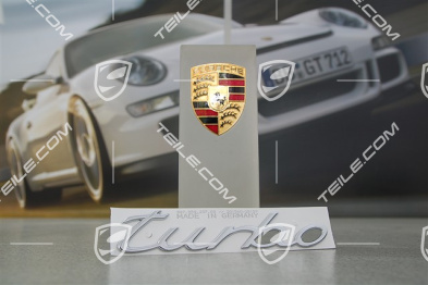 Logo / emblem "Turbo", chrome