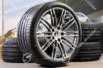 20" Turbo III Sommerräder Satz, Felgen 8,5J x 20 ET51 + 11J x 20 ET70 + NEUE Pirelli Sommerreifen 245/35 ZR20 + 295/30 ZR20, ohne RDK-Sensoren