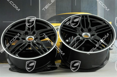 20" Sport Design wheel rim set, 8,5J x 20 ET51 + 11J x 20 ET52, black high gloss