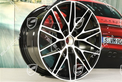 21" Felge Cayenne RS Spyder Design, 11J x 21 ET49, schwarz hochglanz