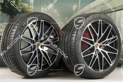 21" koła letnie, komplet, RS Spyder Design II, felgi 9,5J x 21 ET27 + 10J x 21 ET19 + NOWE opony letnie Michelin 265/40 R21 + 295/35 R21, z czujnikami ciśnienia