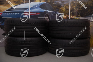 19-inch Panamera Turbo summer wheel set, front 9J x 19 ET60 + rear 10J x 19 ET61 + tyres 255/45 ZR19 + 285/40 ZR19