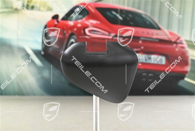 Cover trim  / guide for seat belt buckle, rear, L